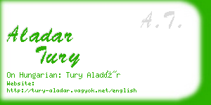 aladar tury business card